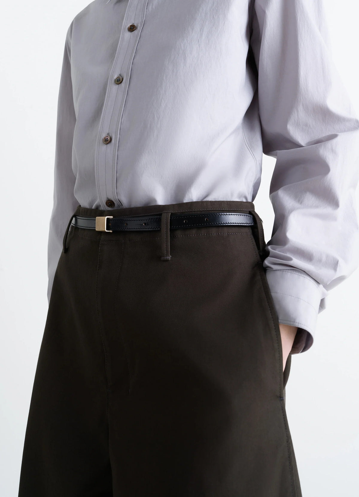 CEINTURE À CLIP 15 MM EN CUIR VÉGÉTAL