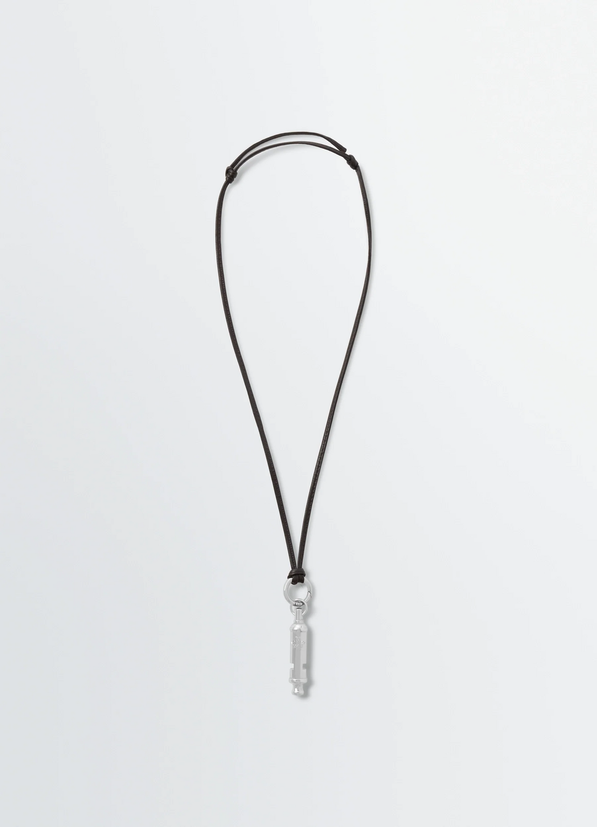 ACME WHISTLE NECKLACE IN SLIVER BRASS