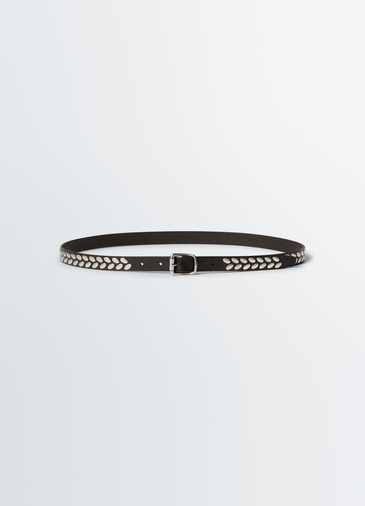 CEINTURE À CLOUS ALMOND 20 MM EN CUIR VÉGÉTAL