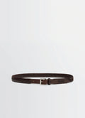 WEAVED BELT 25MM IN SHINY COW LEATHER