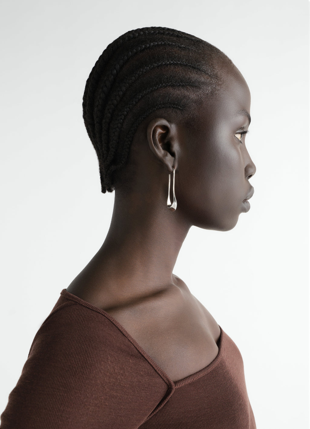 PETITES BOUCLES D'OREILLES PENDANTES EN ARGENT RHODIÉ
