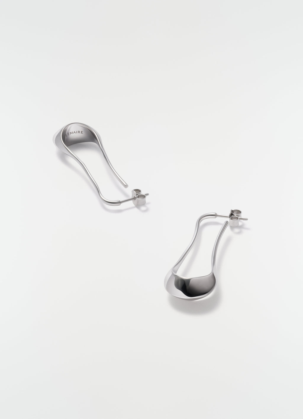PETITES BOUCLES D'OREILLES PENDANTES EN ARGENT RHODIÉ