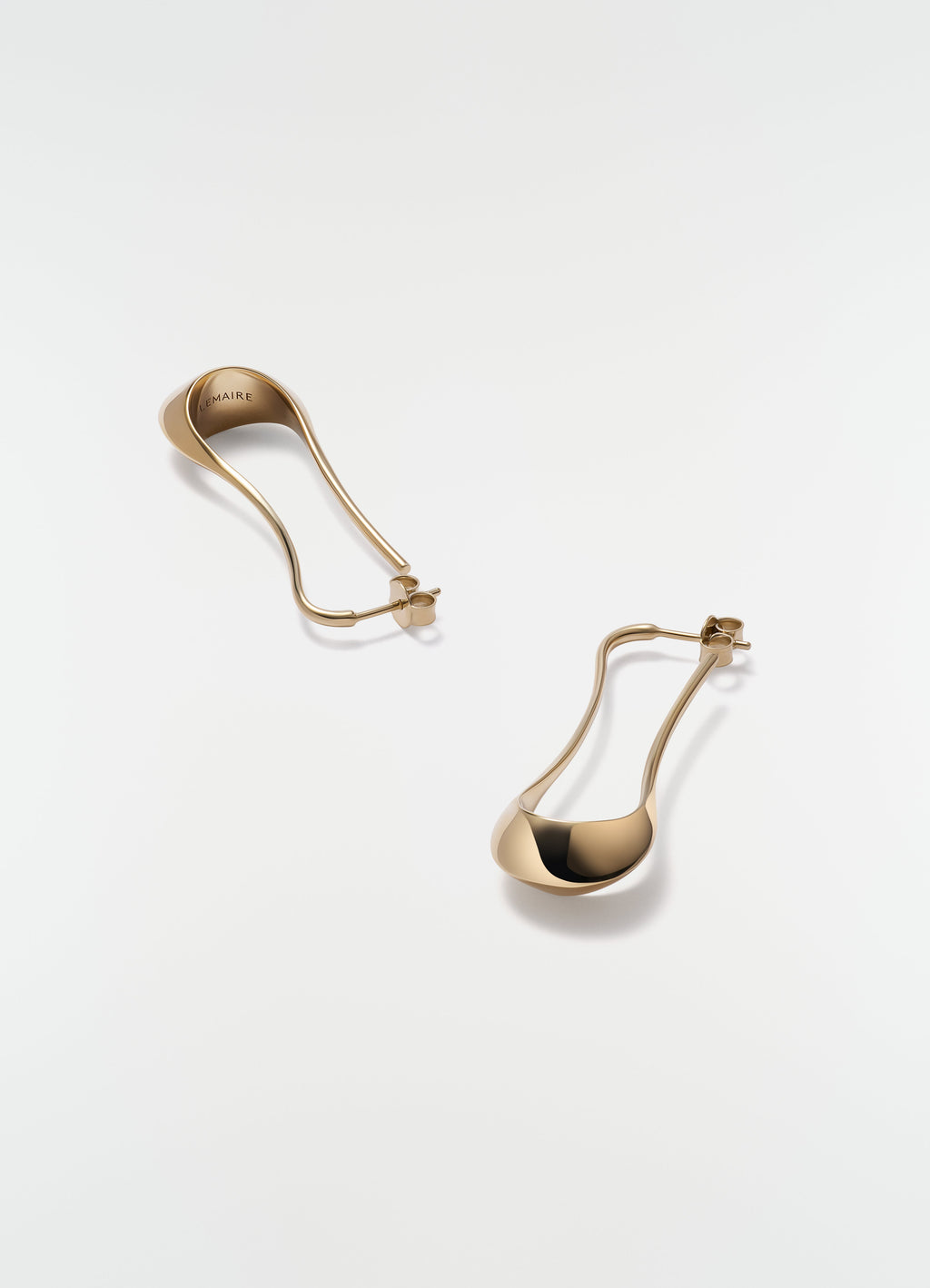 SHORT DROP EARRINGS IN GOLD-PLATED STERLING SILVER