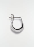 MINI DROP EARRING IN RHODIUM SILVER