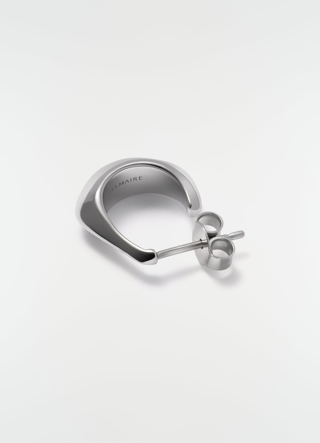 MINI DROP EARRING IN RHODIUM SILVER