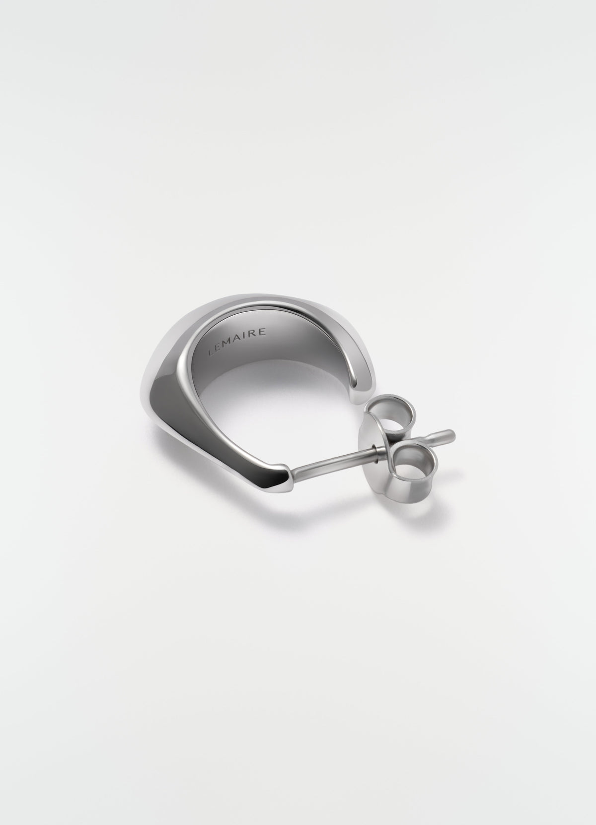 MINI DROP EARRING IN RHODIUM SILVER