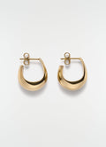 CURVED MINI DROP EARRINGS IN GOLD-PLATED STERLING SILVER