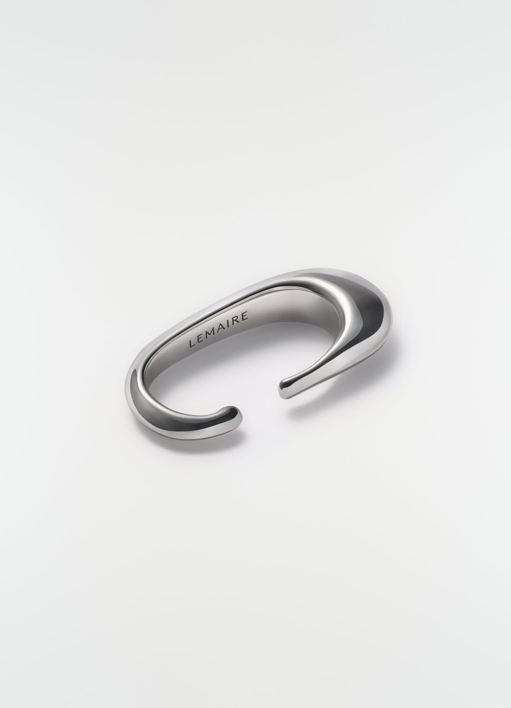LONG DROP EARCUFF IN RHODIUM SILVER