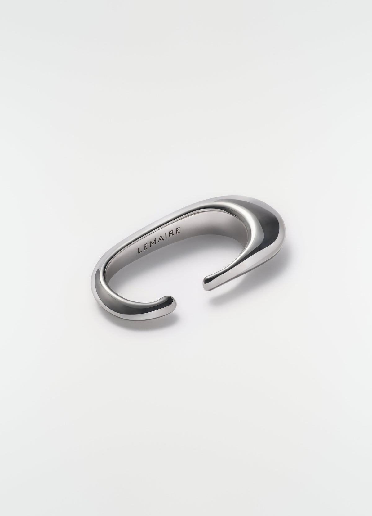 LONG DROP EARCUFF IN RHODIUM SILVER