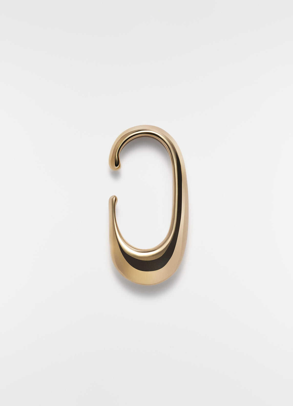 LONG DROP EARCUFF IN GOLD-PLATED STERLING SILVER