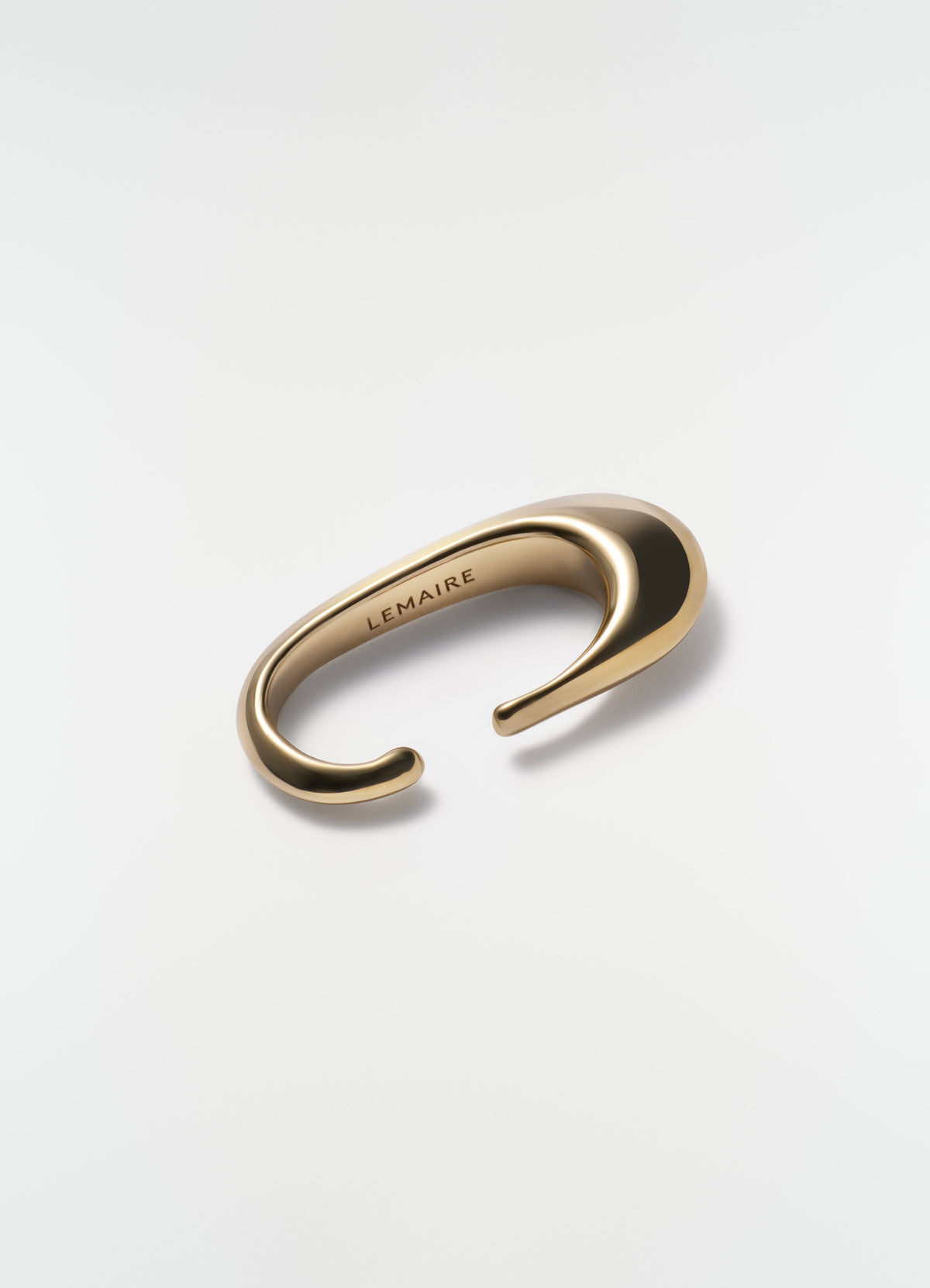 LONG DROP EARCUFF IN GOLD-PLATED STERLING SILVER