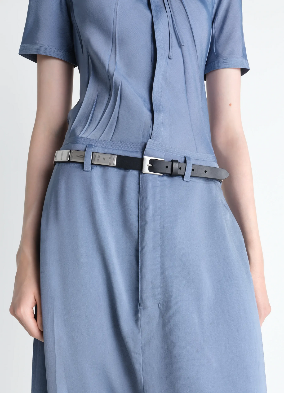 CEINTURE À CLOUS BUFFALO 20 MM EN CUIR LISSE