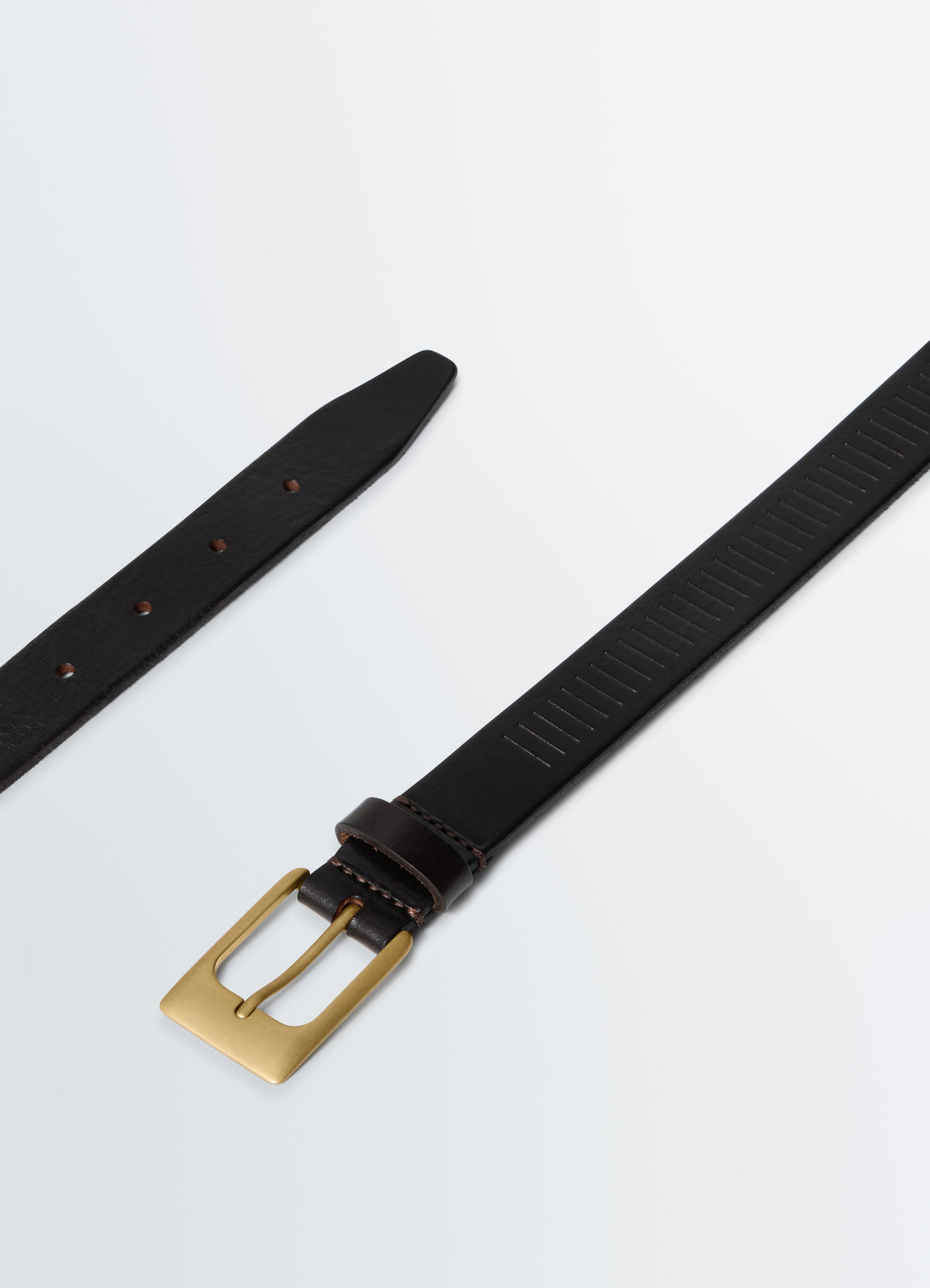 RAIL BELT 25 MM IN VEGETABLE LEATHER