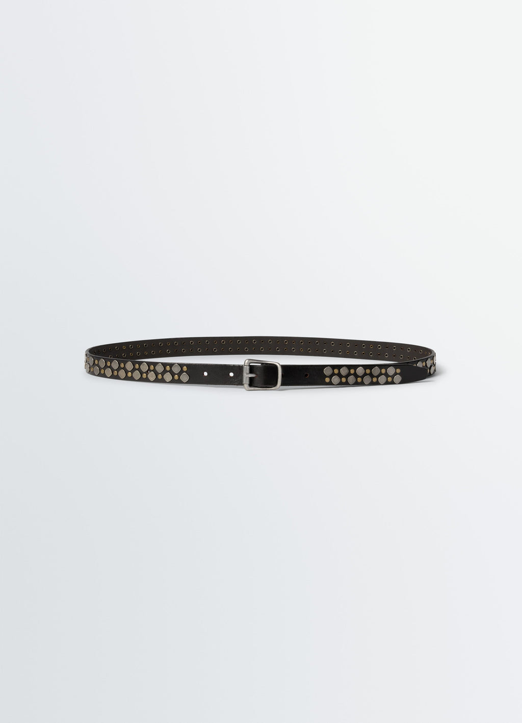 RIO STUDS BELT 20 MM IN VEGETABLE LEATHER