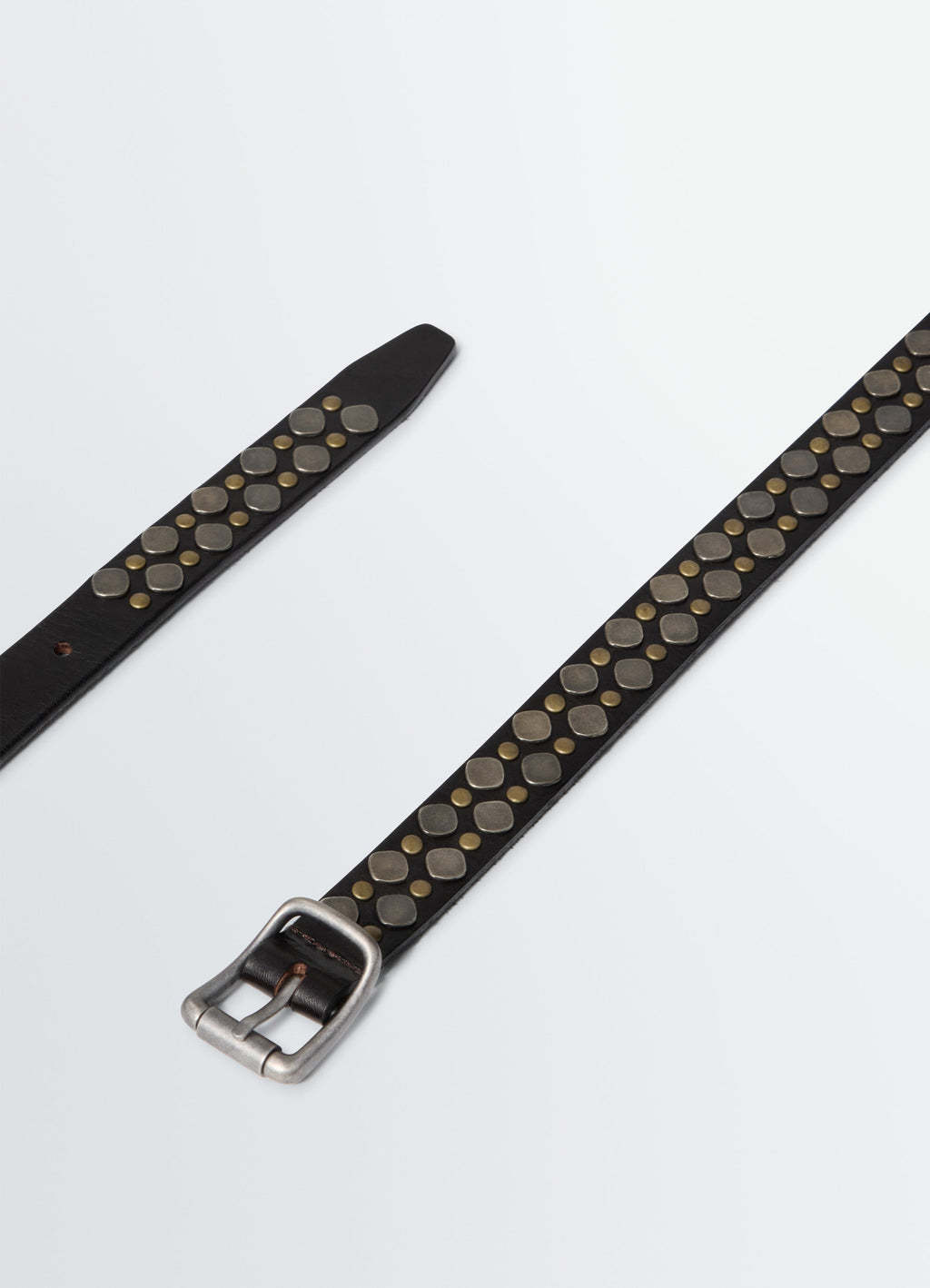 RIO STUDS BELT 20 MM IN VEGETABLE LEATHER