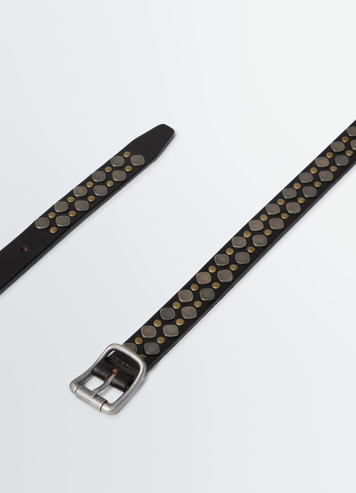CEINTURE RIO À CLOUS 20 MM EN CUIR VÉGÉTAL