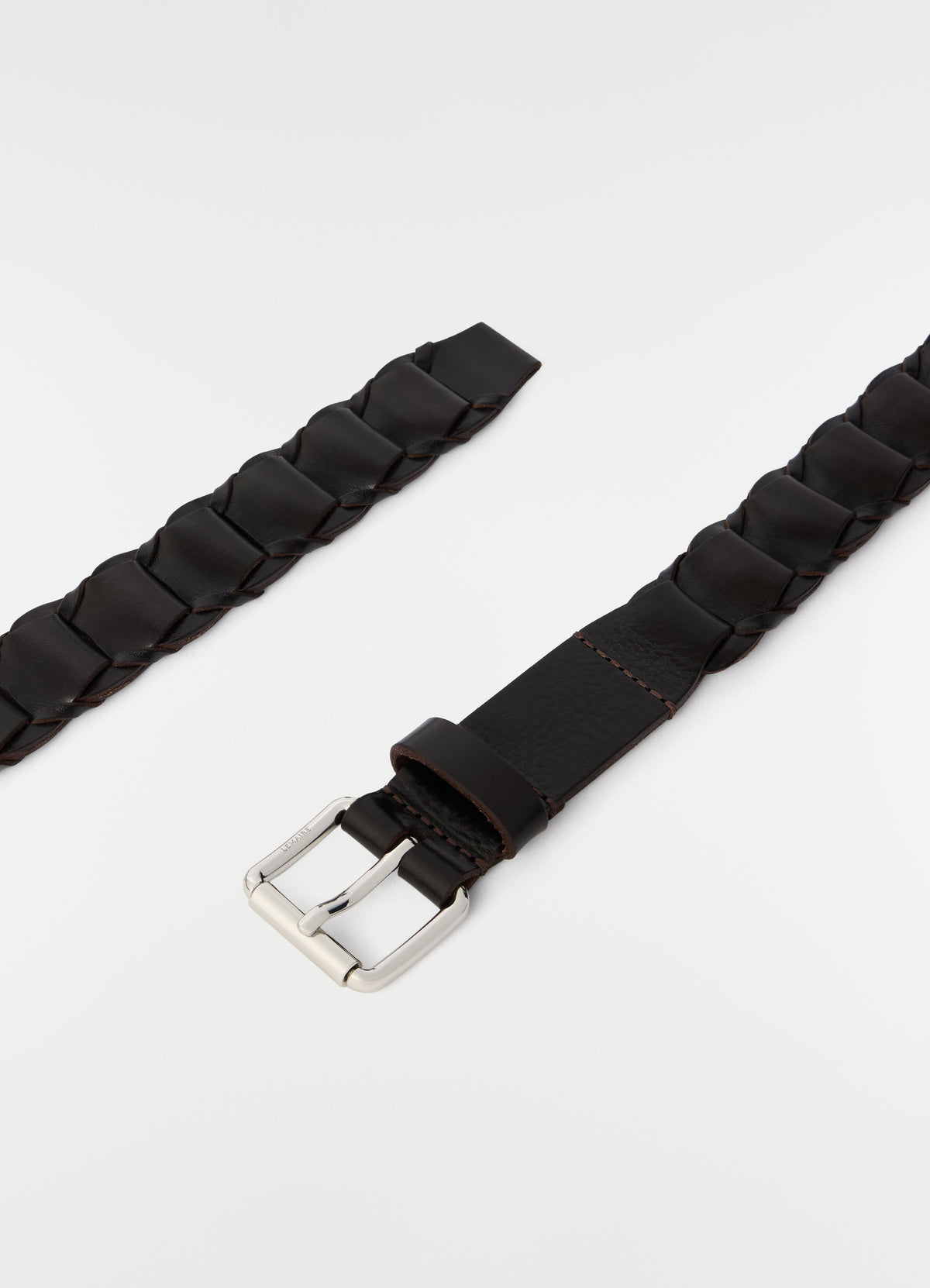 LEATHER LINK BELT 30MM IN VEGETABLE LEATHER