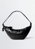 LARGE CROISSANT BAG IN COATED COTTON