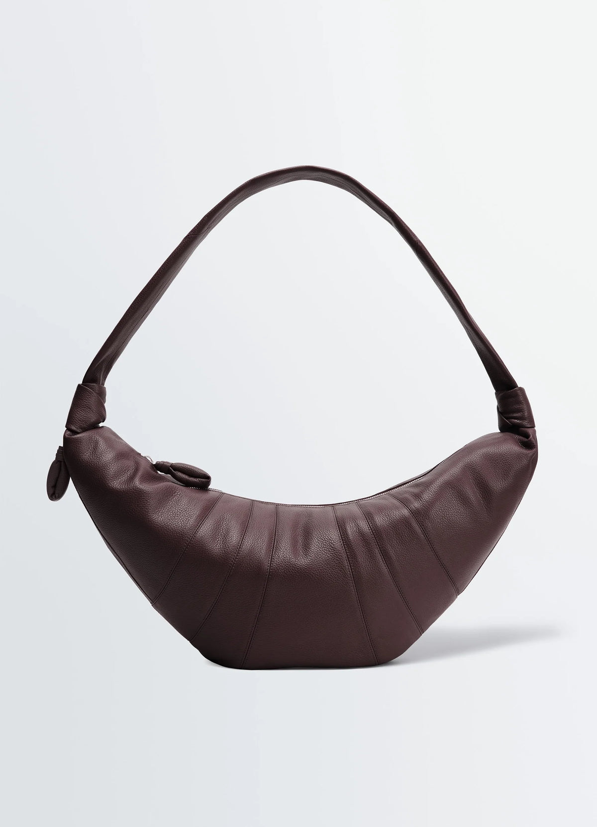 GRAND SAC CROISSANT EN CUIR GRAINÉ SOUPLE