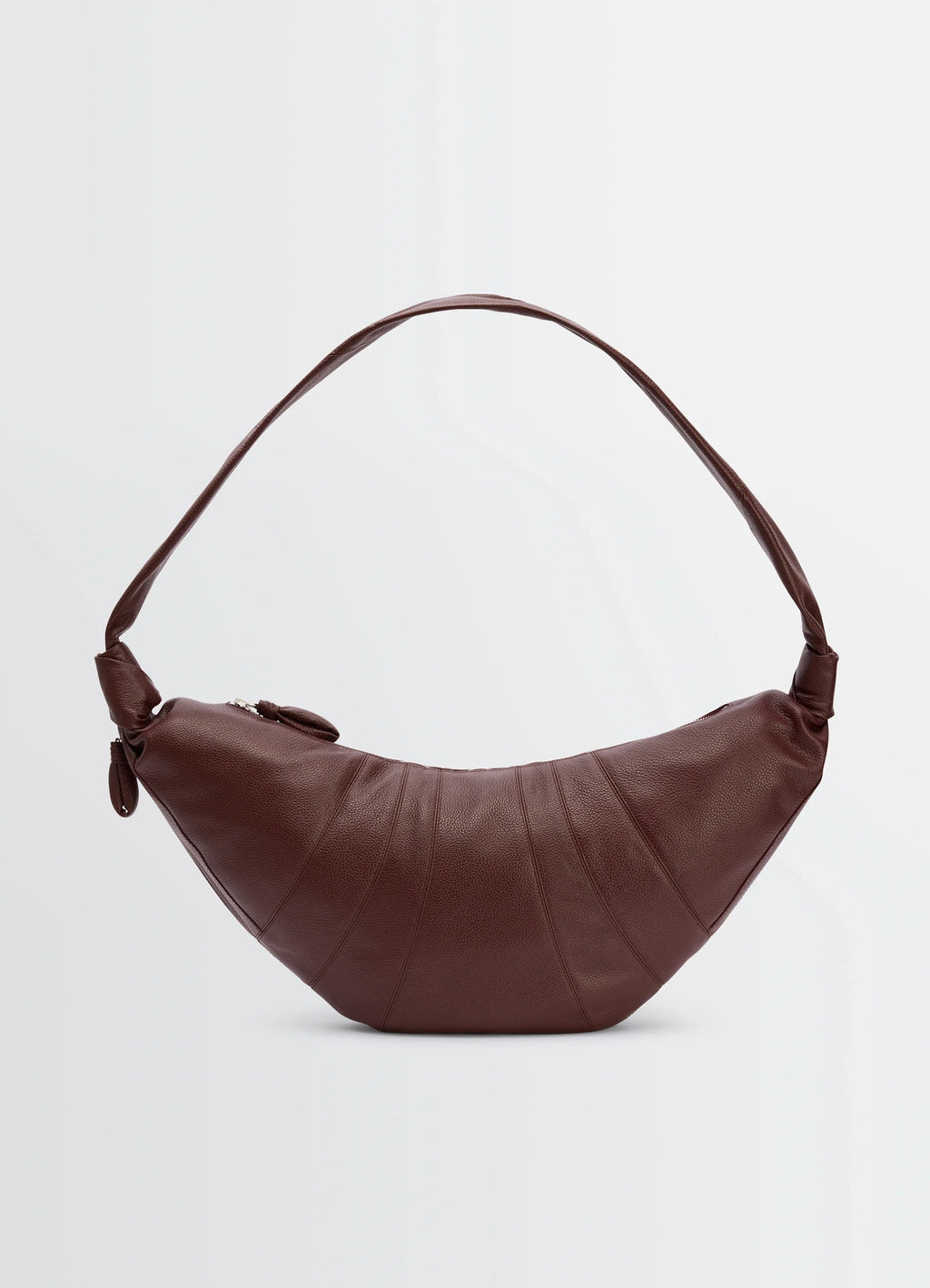 GRAND SAC CROISSANT EN CUIR GRAINÉ SOUPLE