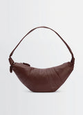 GRAND SAC CROISSANT EN CUIR GRAINÉ SOUPLE