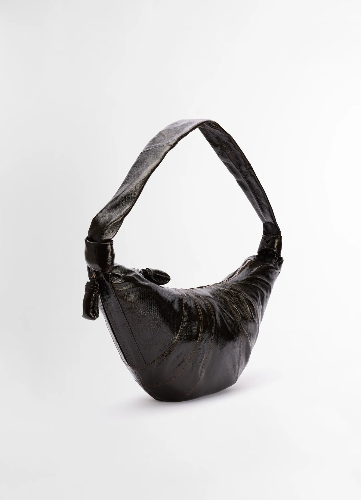 GRAND SAC CROISSANT EN COTON ENDUIT