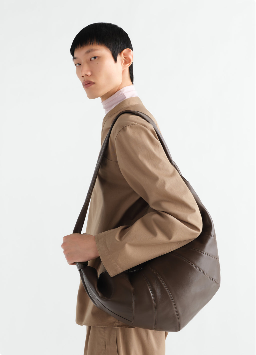 LARGE CROISSANT BAG IN SOFT NAPPA LEATHER