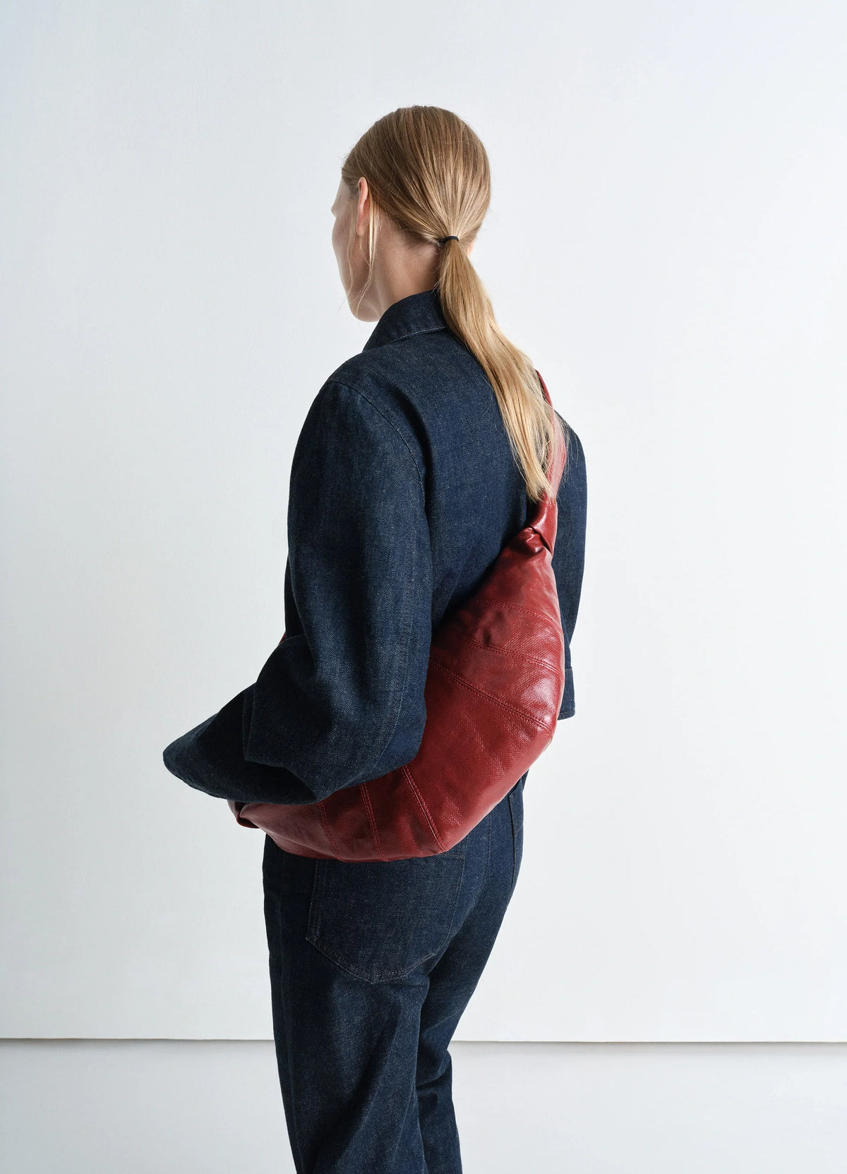 SAC CROISSANT MOYEN EN COTON ENDUIT