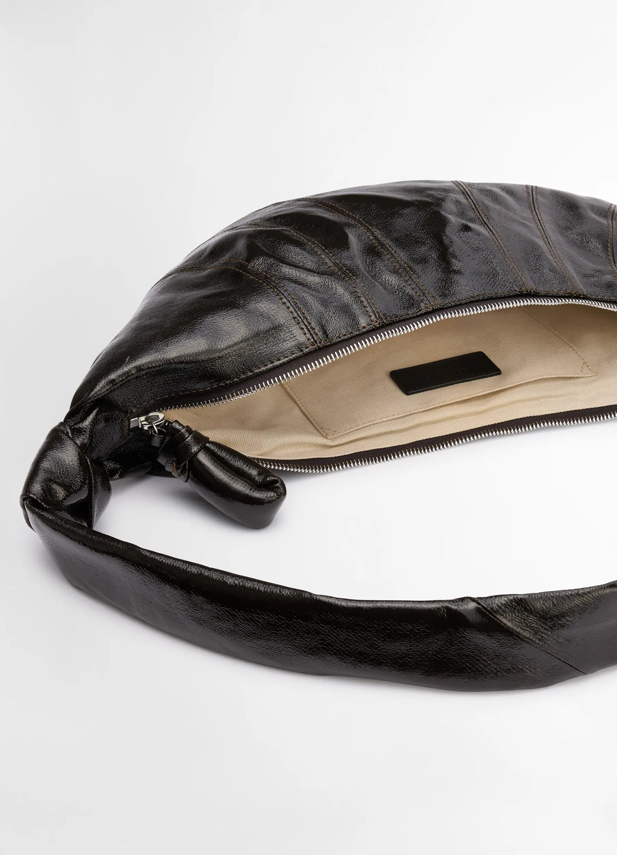 MEDIUM CROISSANT BAG IN COATED COTTON