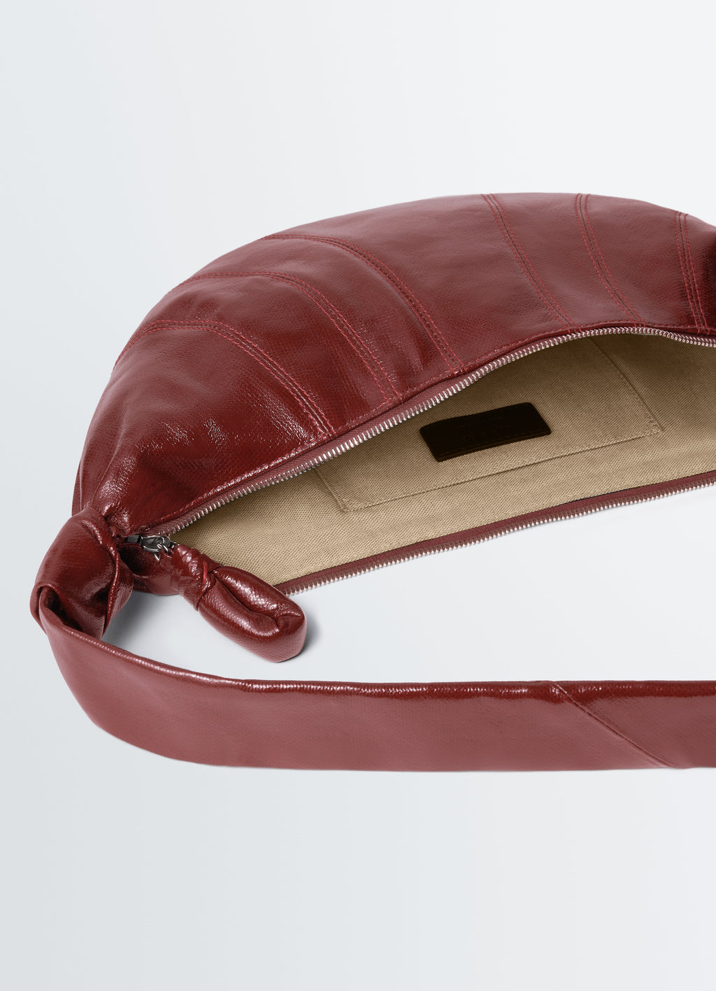 SAC CROISSANT MOYEN EN COTON ENDUIT