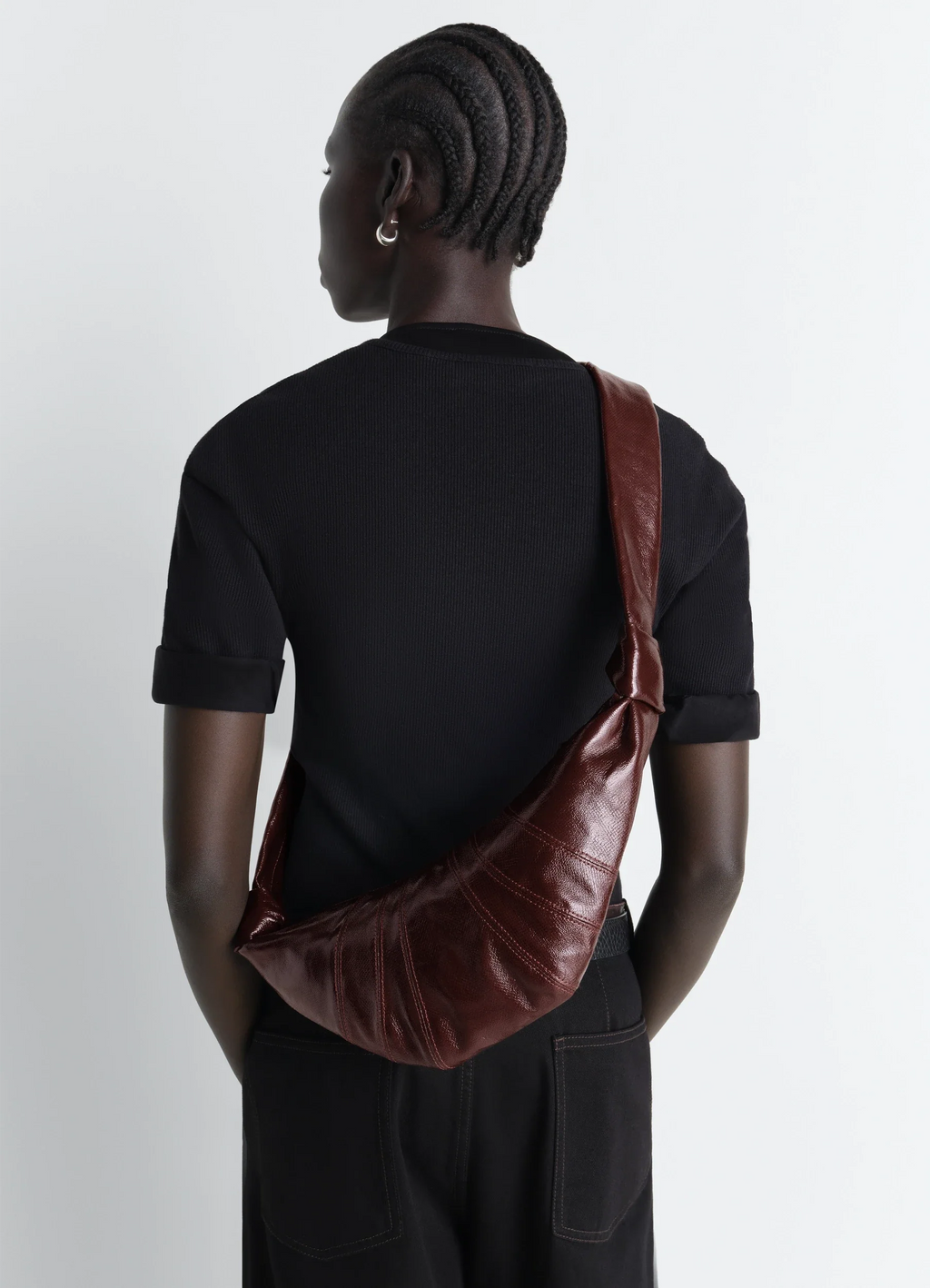 PETIT SAC CROISSANT EN COTON ENDUIT