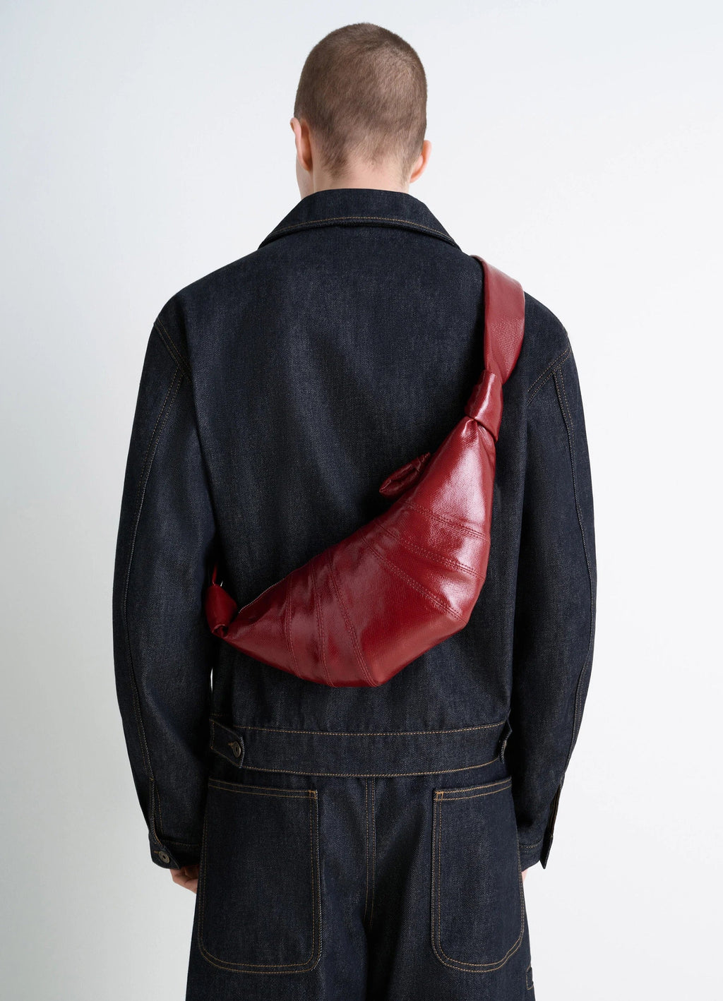 PETIT SAC CROISSANT EN COTON ENDUIT