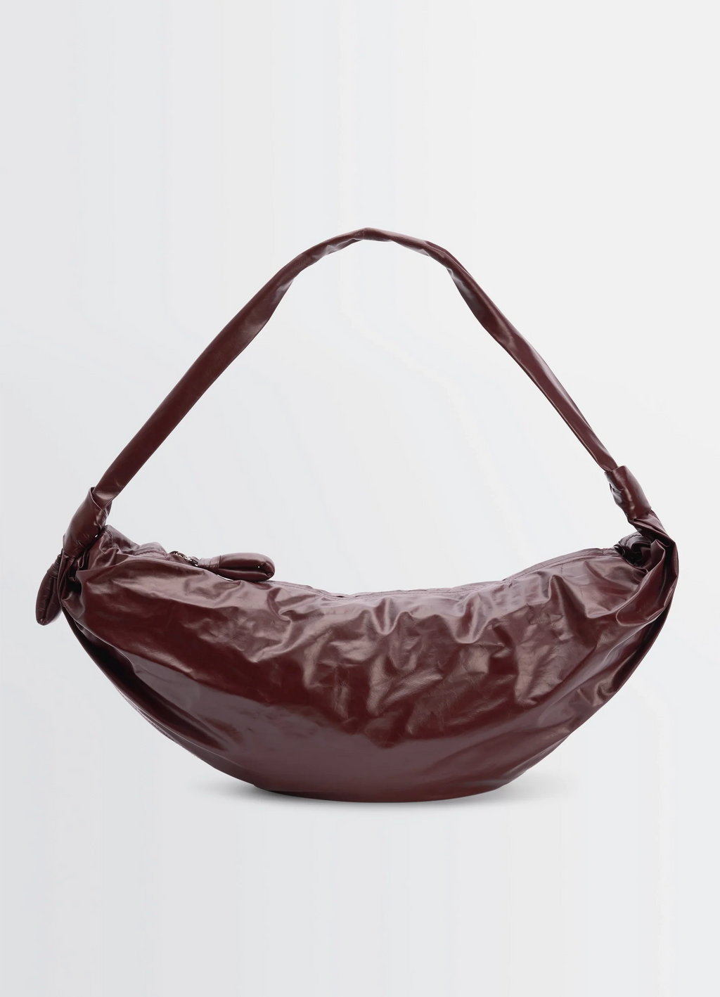 GRAND SAC CROISSANT SOUPLE EN CUIR PAPIER