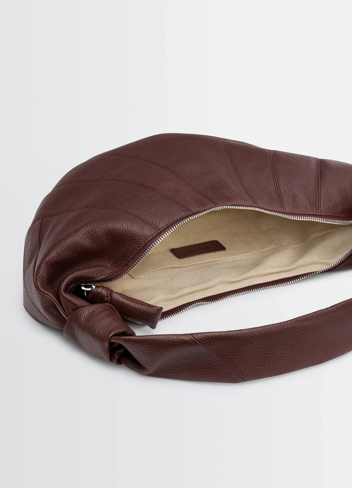 SAC CROISSANT FORTUNE EN CUIR GRAINÉ SOUPLE