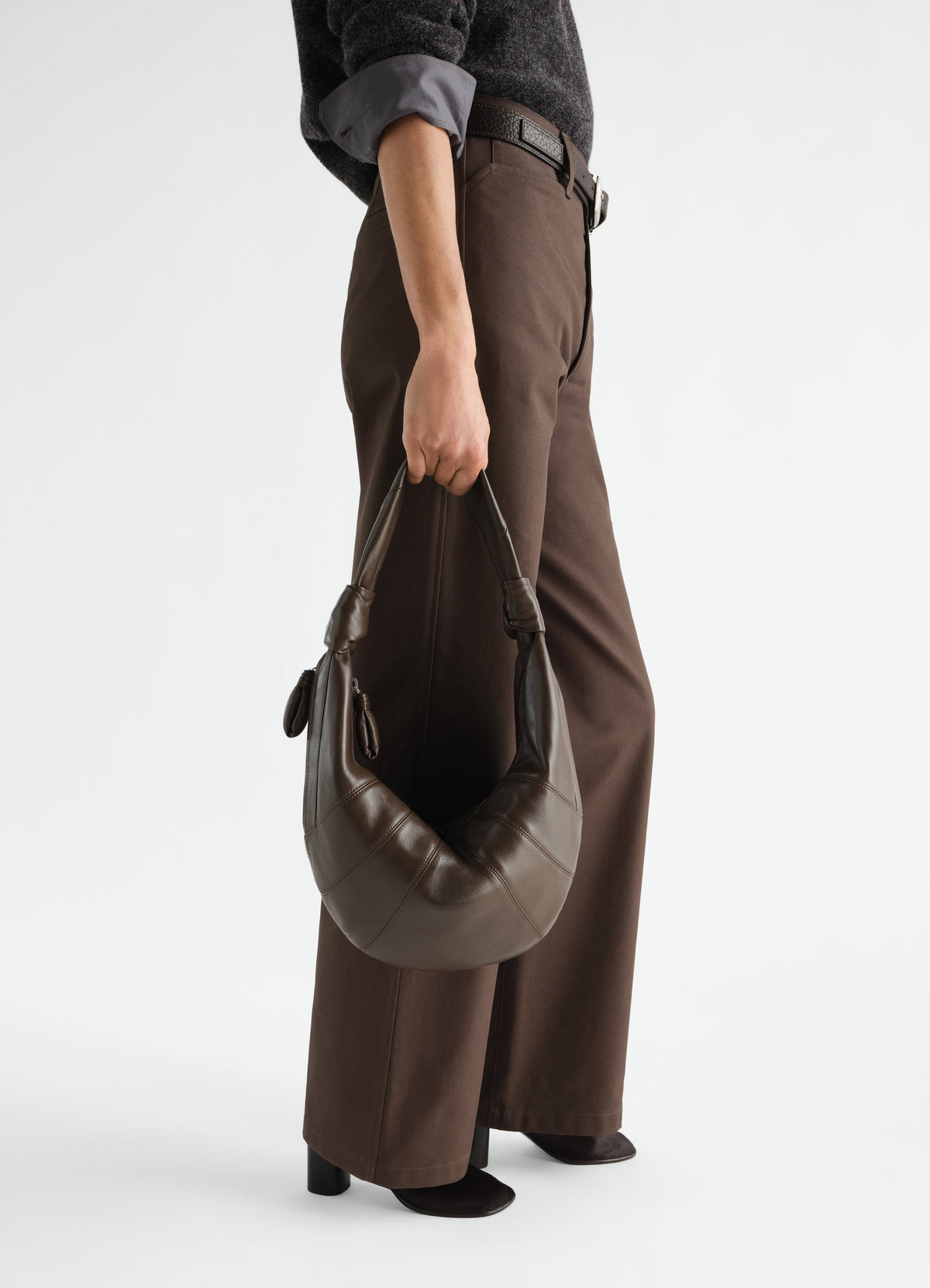 SAC CROISSANT FORTUNE EN CUIR NAPPA SOUPLE