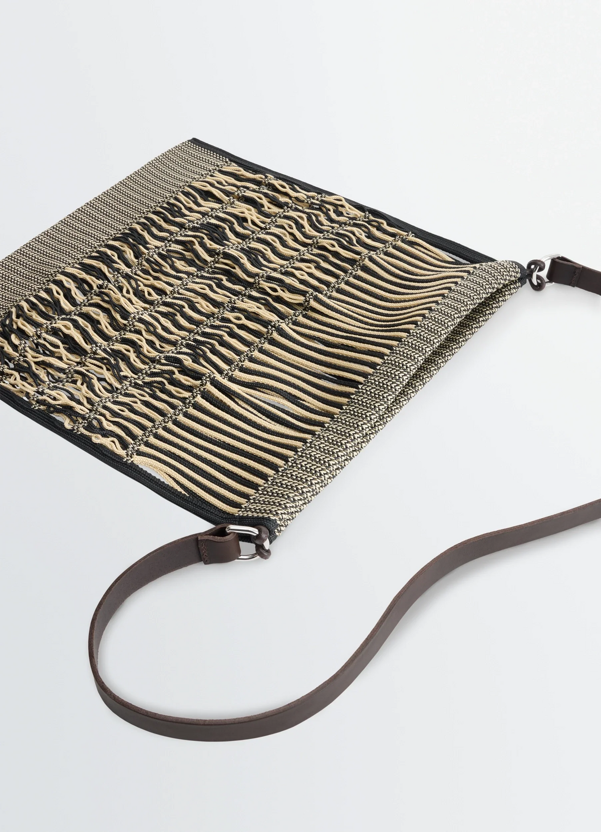GRAND SAC SHOPPING FILT EN FILET DE NYLON À PORTER EN BANDOULIÈRE