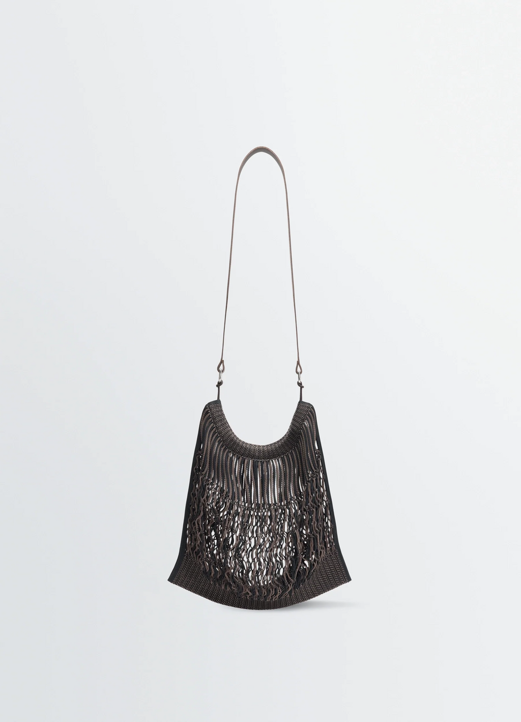 GRAND SAC SHOPPING FILT EN FILET DE NYLON À PORTER EN BANDOULIÈRE