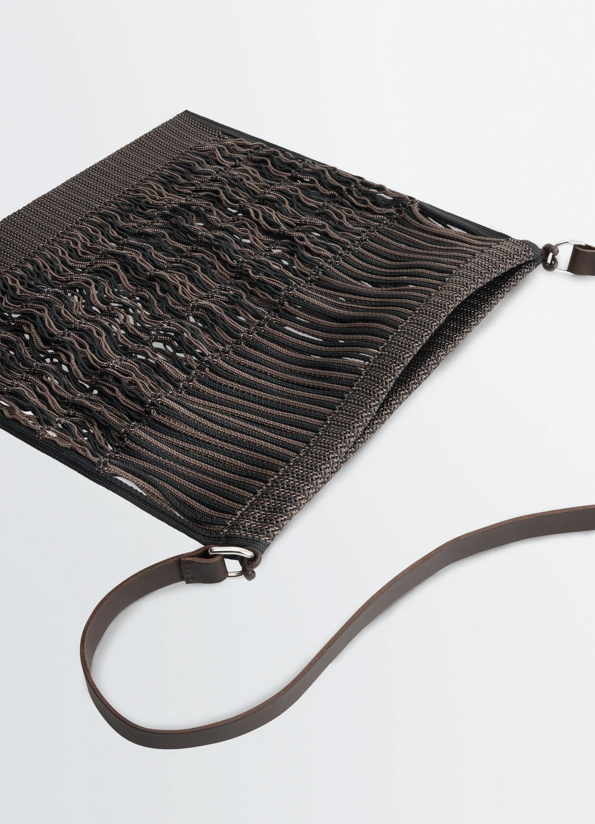 GRAND SAC SHOPPING FILT EN FILET DE NYLON À PORTER EN BANDOULIÈRE
