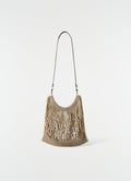 LARGE CROSSBODY FILT NET SHOPPING BAG IN NYLON NET