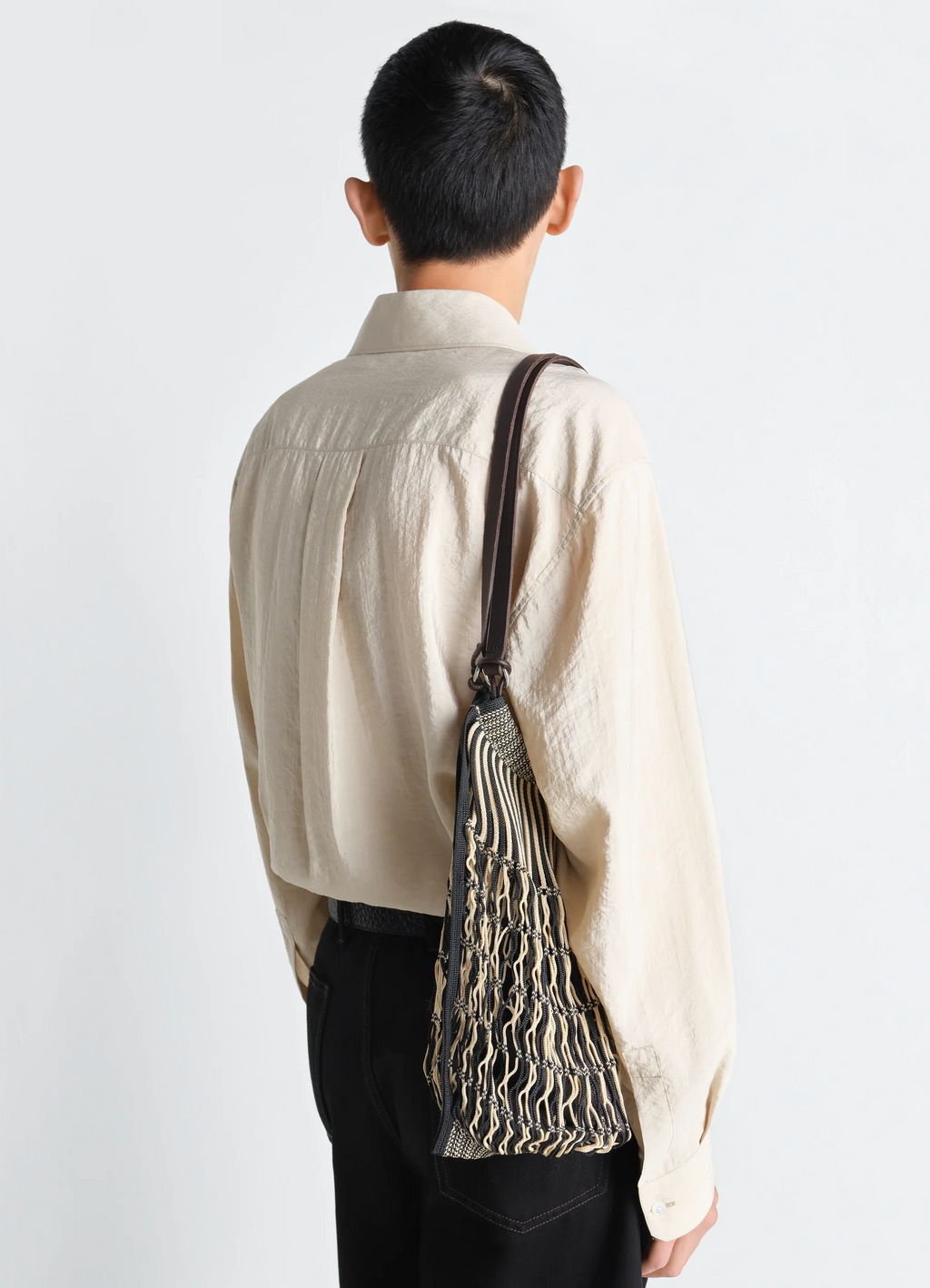 SAC SHOPPING FILET MOYEN EN NYLON