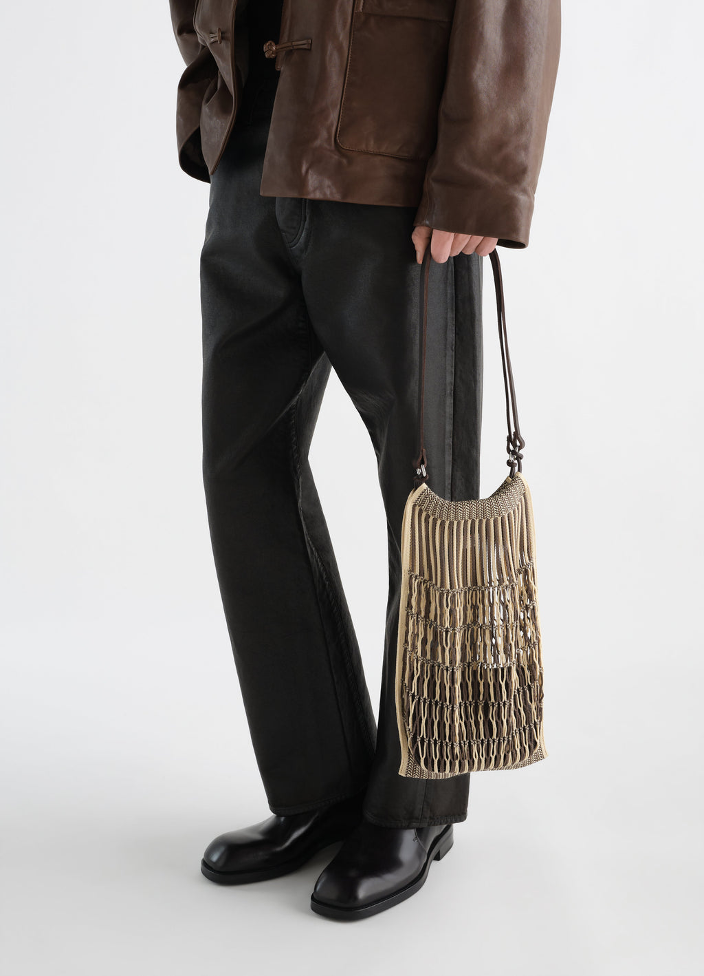 MEDIUM FILT NET SHOPPING BAG IN NYLON NET