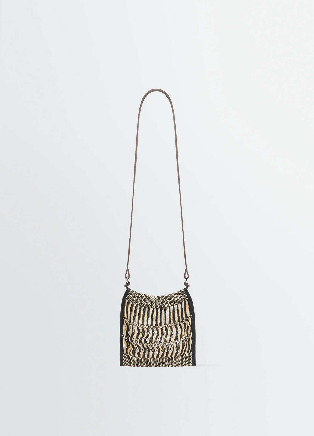 MINI CROSSBODY FILT NET BAG IN NYLON NET