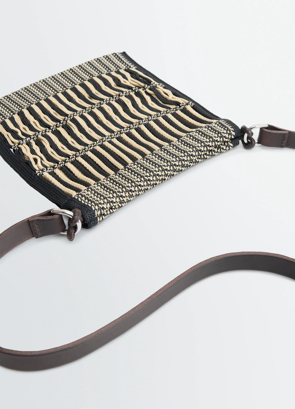 MINI CROSSBODY FILT NET BAG IN NYLON NET