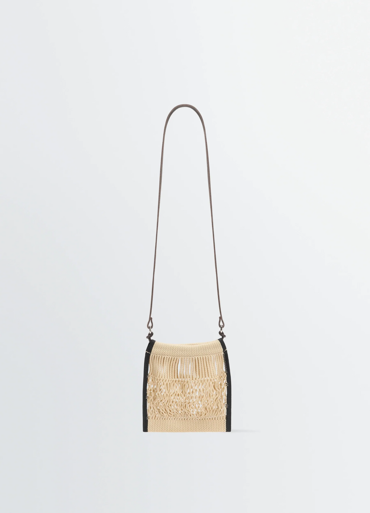 MINI CROSSBODY FILT NET BAG IN NYLON NET