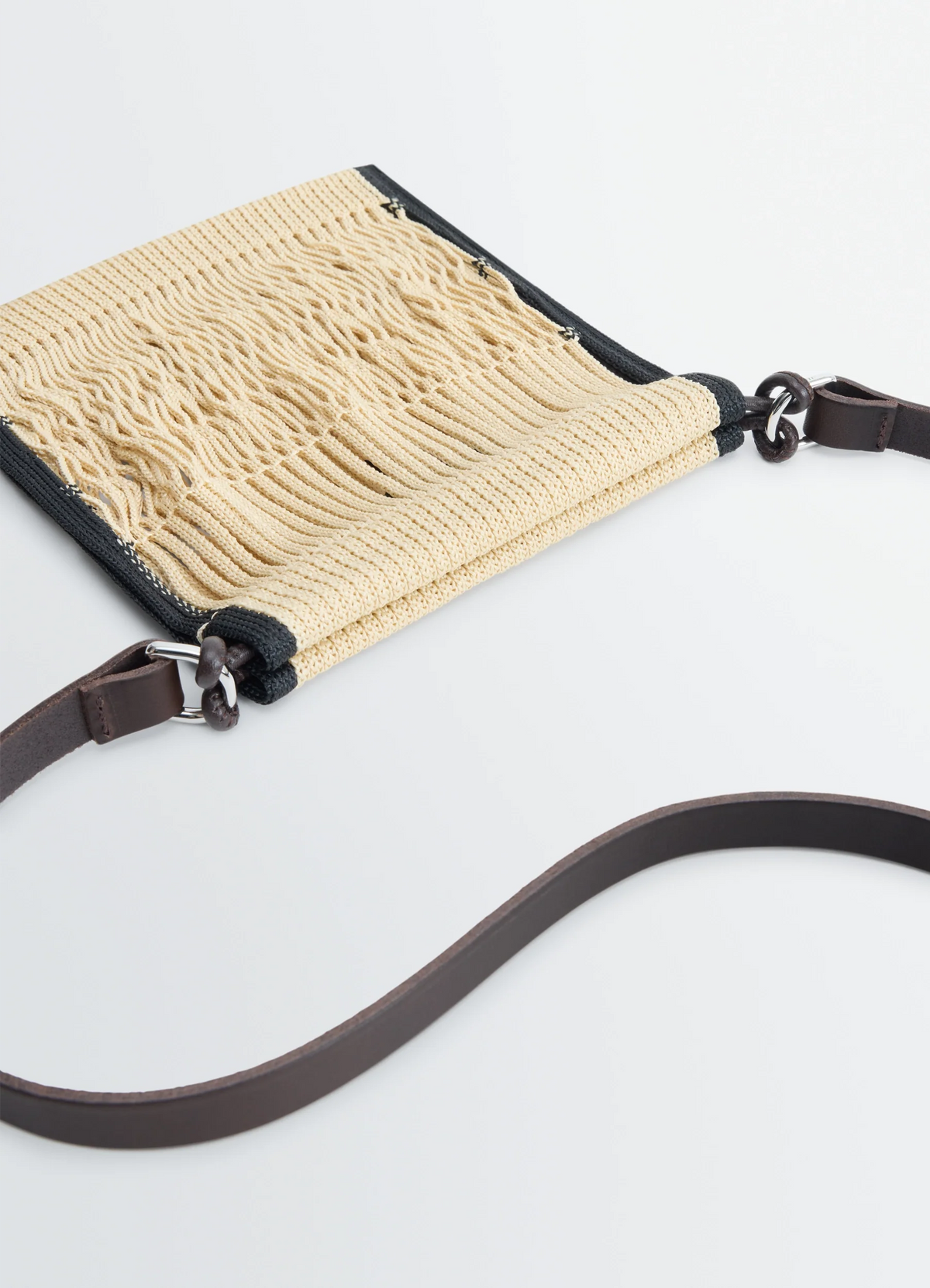 MINI CROSSBODY FILT NET BAG IN NYLON NET