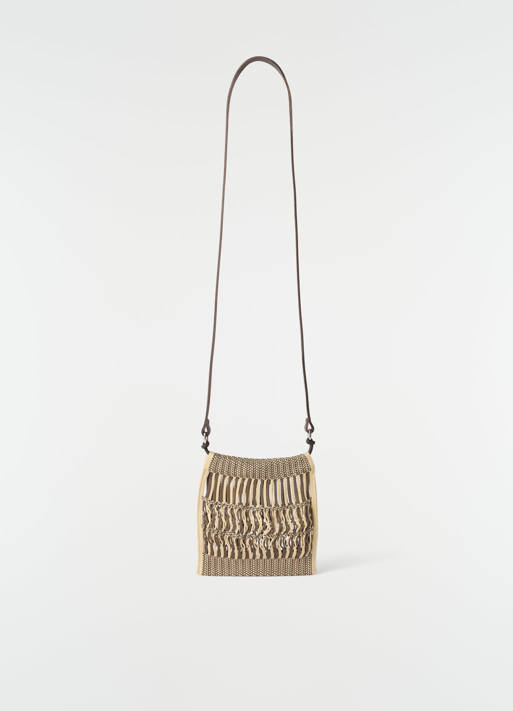 MINI CROSSBODY FILT NET BAG IN NYLON NET