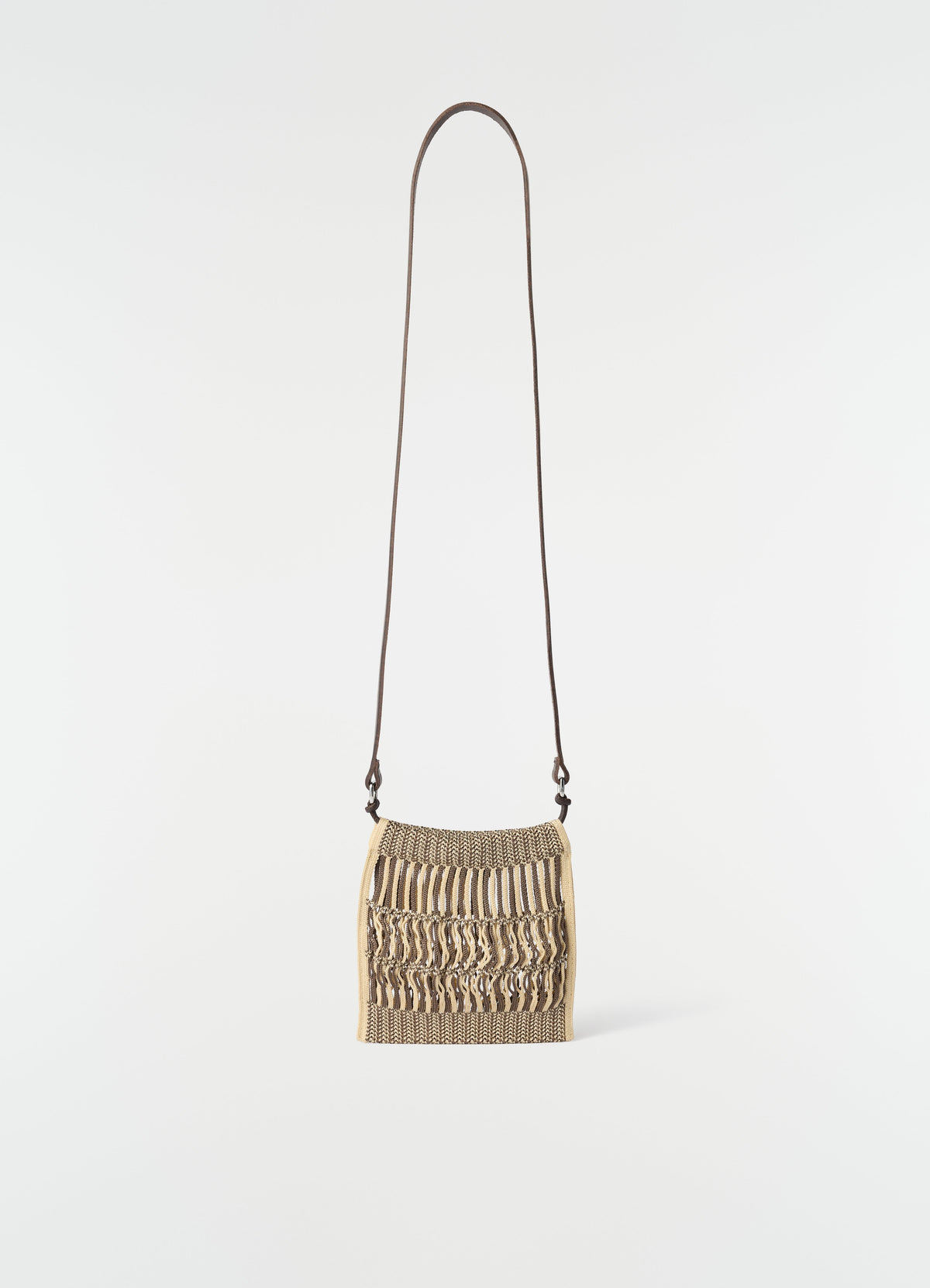 MINI CROSSBODY FILT NET BAG IN NYLON NET