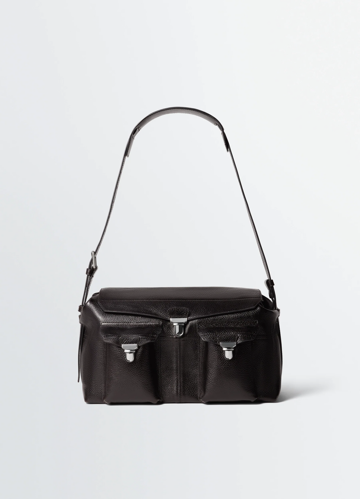 SAC DE WEEK-END EN CUIR VÉGÉTAL BRILLANT