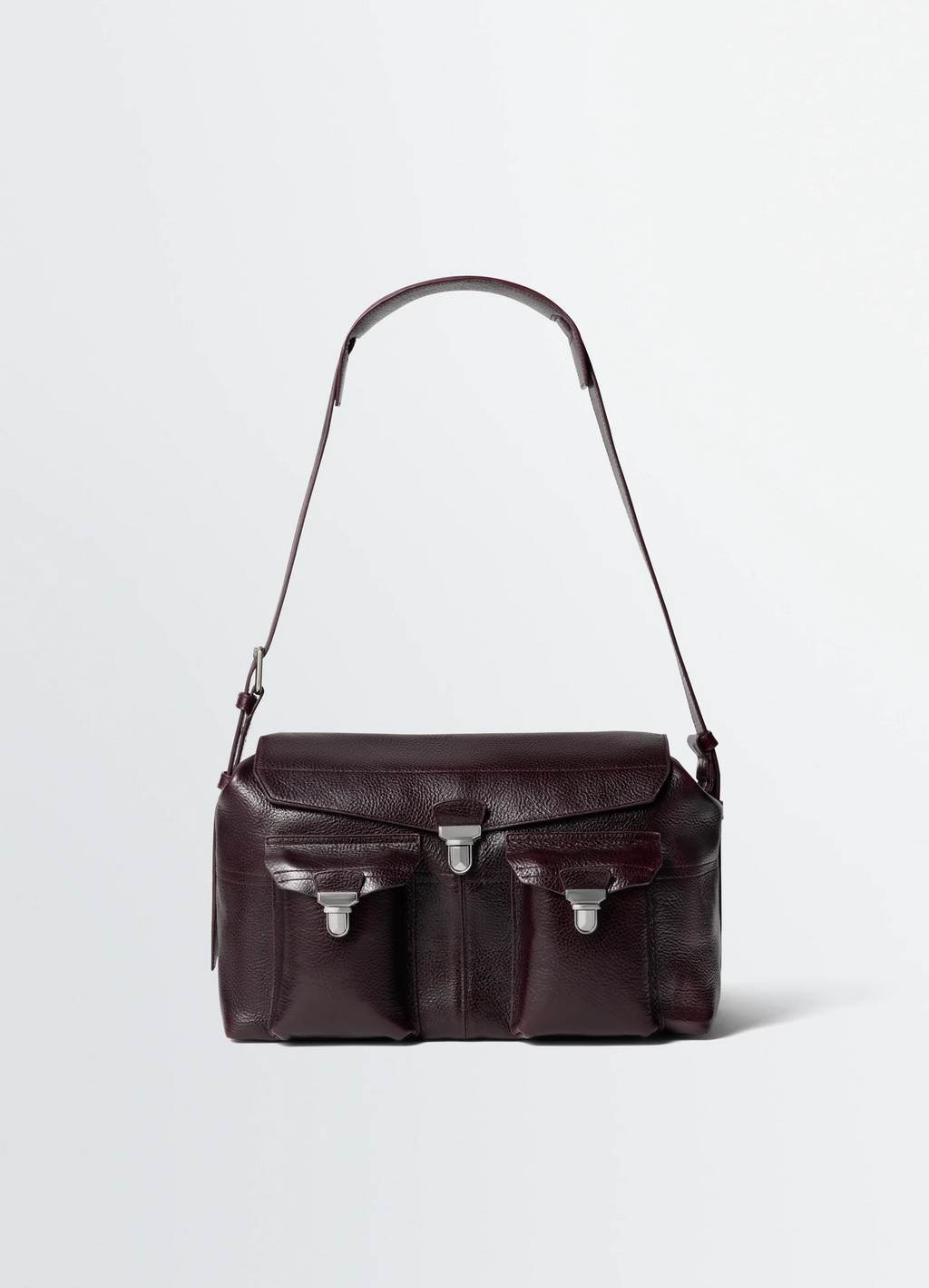 SAC DE WEEK-END EN CUIR VÉGÉTAL VERNIS