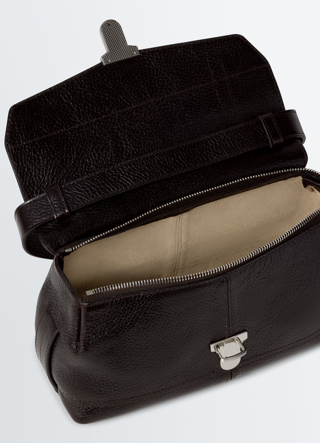 PETIT SAC À ÉQUIPEMENT EN CUIR VÉGÉTAL BRILLANT